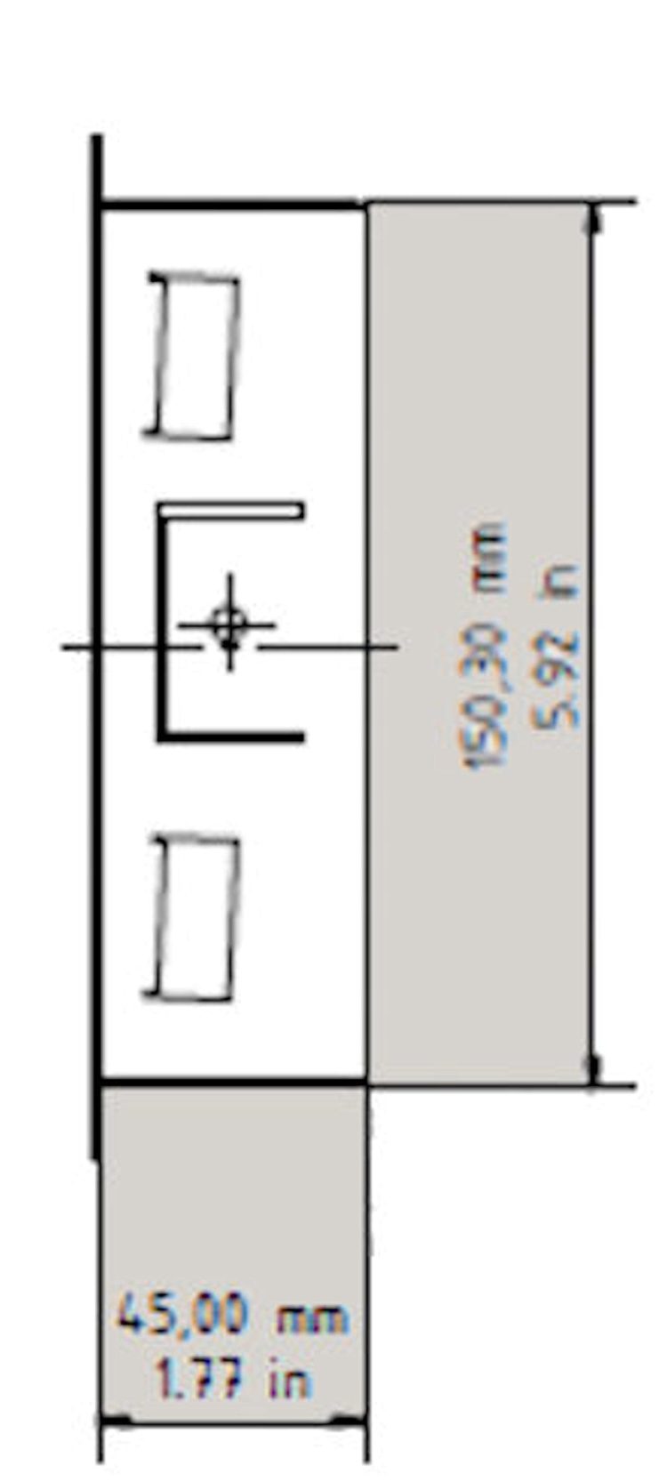 DoorBird IP Video Door Station D1101KH-C-F Classic, Flush Mount, 1 Call Button, Including Flush Mounting Housing Sice Panel Dimensions