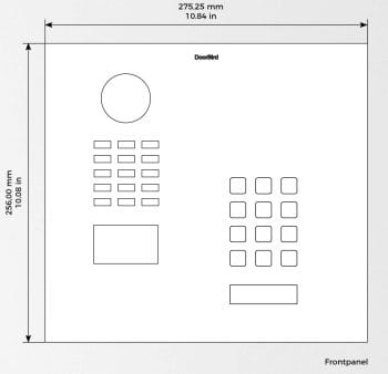 D2101KH IP Video Door Station for Single-Family Homes and Businesses With 1 Call Button for 1 unit
