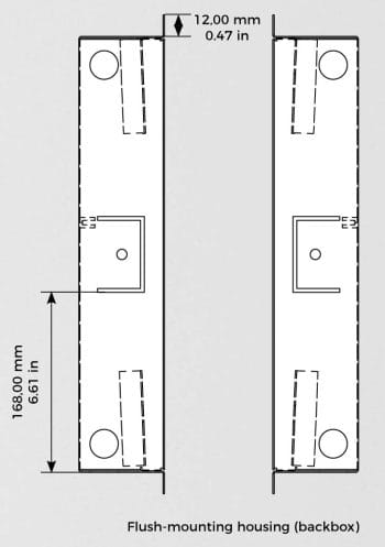 D2101KH IP Video Door Station for Single-Family Homes and Businesses With 1 Call Button for 1 unit