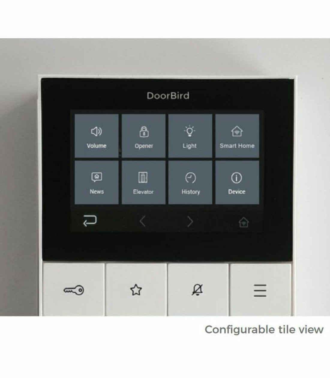 DoorBird A1101 IP Video Indoor Station for Door Communication in Single Family Residences and Apartment Buildings Configuration View