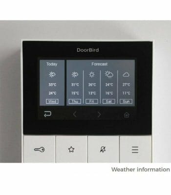 DoorBird A1101 IP Video Indoor Station for Door Communication in Single Family Residences and Apartment Buildings Weather View