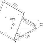 DoorBird Table Stand A8003 for IP Video Indoor Station A1101, White Powder-Coated