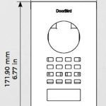 Doorbird D1101V-S Surface Mount IP Video Door Station Dimensions