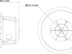 Hikvision RCM-G Bracket Hikvision DS-2CD2725F-ZS Casino Camera Dimensions.