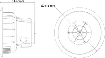 Hikvision RCM-G Bracket Hikvision DS-2CD2725F-ZS Casino Camera Dimensions.