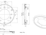 Hikvision D20-AP RCM-1 Adapter Plate Dimensions