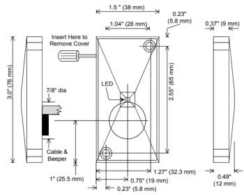 The Hikvision DS-K182HP Pyramid Proximity Series Cascade Proximity Reader is an ideal choice for door security.