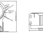 Hikvision WB-XC WBXC Stainless Steel Bracket for Anti-Corrosion Dome Camera  Dimensions