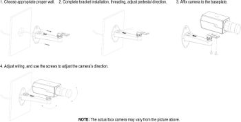 Hikvision WBS Wall Mount Bracket (Short) Installations Steps