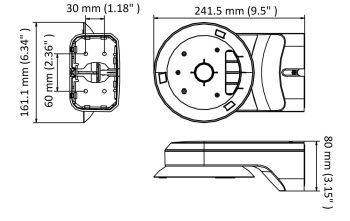 Hikvision_WMP-PM- WMPPM_Wall_Mounting_Bracket_For_PanoVu_Mini_PTZ_Camera_DS-2PT3326IZ-DE3 Dimensions