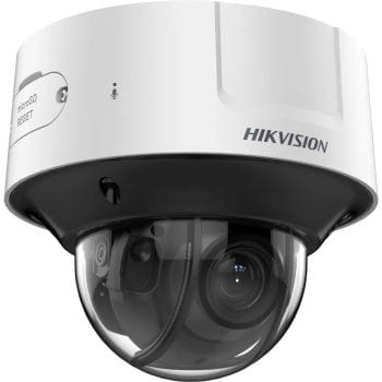 The DeepinView Outdoor Motorized Varifocal Dome Camera IDS-2CD75C5G0-IZHS8 has a resolution of 8-32MZ and has a depth of vision of 12MP Left View