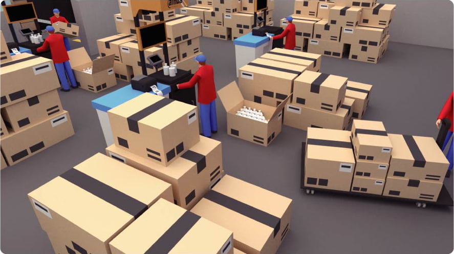 Inbound Area - warehousing center - Smart Express Logistics Solution - Collsam