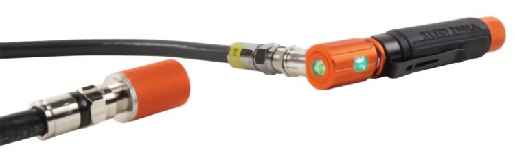 Efficiently test coaxial cables with the VDV512-007 from Klein Tools. Audible and LED indicators confirm continuity and shorts Tester Connected