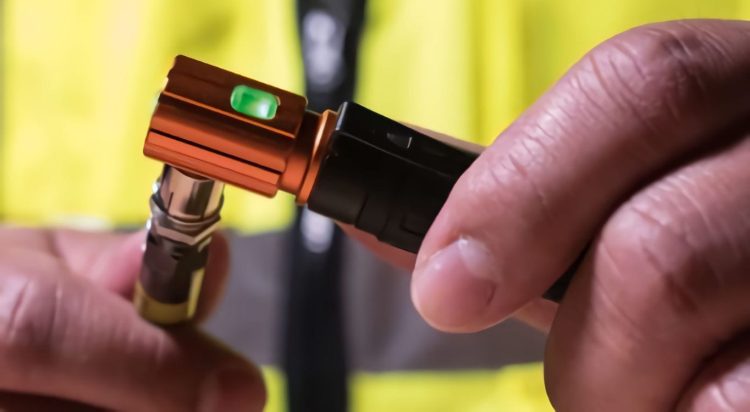 Efficiently test coaxial cables with the VDV512-007 from Klein Tools. Audible and LED indicators confirm continuity and shorts Green Light Tester In Hand