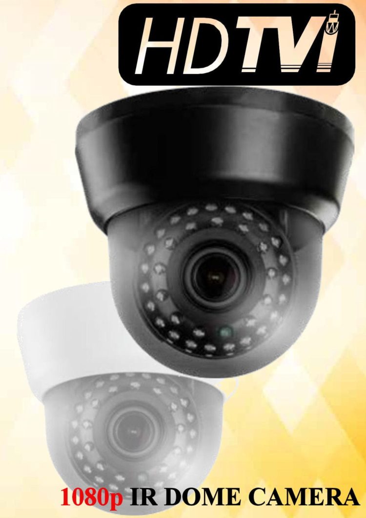 TID-132V_HD-TVI 2MP 1080p Indoor Dome Camera, 2.8-12 mm Megapixel Lens, 35 IR LED