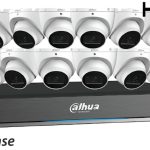 Dahua C868E124A 16-CH, 4K Pro Analytics+ Penta-brid DVR + 12x 4K, WDR, Mini Eyeball Cameras