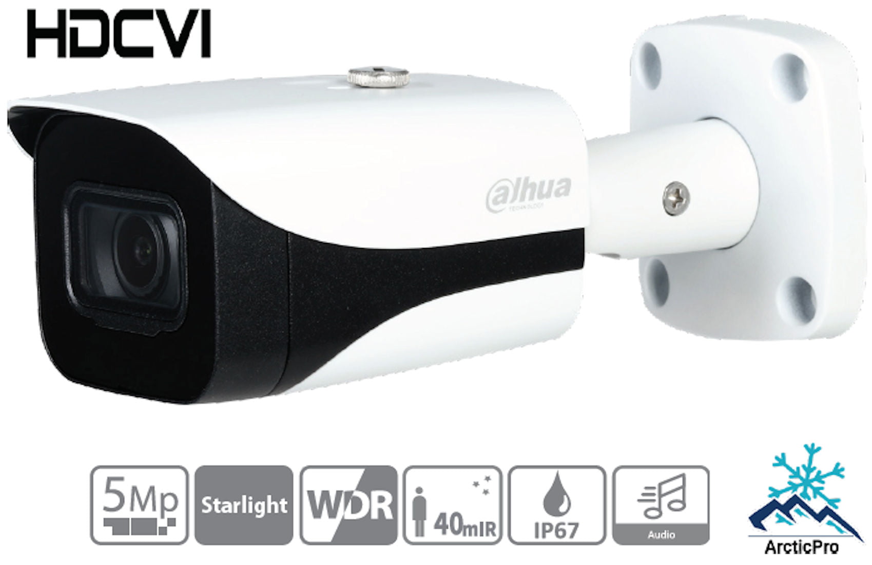 Dahua Technology Pro Series A52BB62 5MP Outdoor HDCVI Bullet Camera with Night Vision & 2.8mm Lens