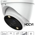 Dahua A52CJ6Z Pro-Series 5MP Night Color 2.0 HDCVI Turret Camera, 2.7, 13.5 Varifocal Lens, White