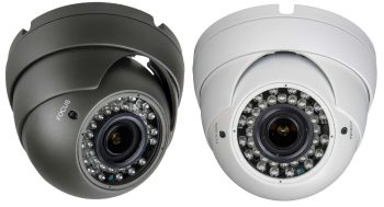 Telpix AIB-C2032FV AHD IR Eyeball camera. 1080P HD, varifocal lens, 30 IR LEDs, and motion alarm for ultimate security. Available in black or white, with an IP66 rating for outdoor use. Get clear images day or night!