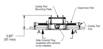 V2000D-ICD In Ceiling Mount Kit; Allows the V2000D Domes to be Installed in a Drop Ceiling Dimensions