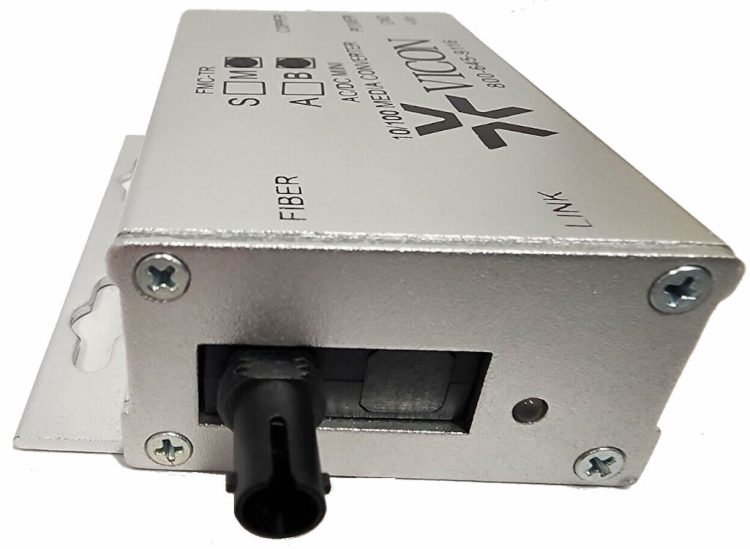 Boost your video surveillance network with Vicon Industries FMC-TRM-B mini media converter. Extend Ethernet range up to 2 miles (3.22 km) with ST connectors and automatic rate negotiation. Compact and rugged for extreme temperatures. Pair with FMC-TRM-A for a complete fiber link. #ViconSecurity #EthernetConverter