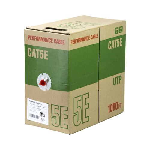CB-C5E-E Ethernet Performance CAT5E Bulk Cable UTP Solid 4 Pair Rj45 Pinout ;