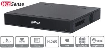 The Dahua X84R3L DVR offers 16-channel analytics+ with Pentabrid HDCVI technology, 4K resolution, and advanced features. Auto-detection and configuration of up to 32 IP cameras. With No Hard Drive, Five-year warranty.