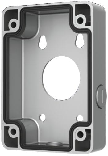 Dahua DH-PFA120-SG Junction Box Is Perfect for Camera Mounting in Extreme Temperatures. Compatible With Dahua Multi-Censor Panoramic Bullet Cameras, It's Made of Aluminum and Comes in Silver or Gray.