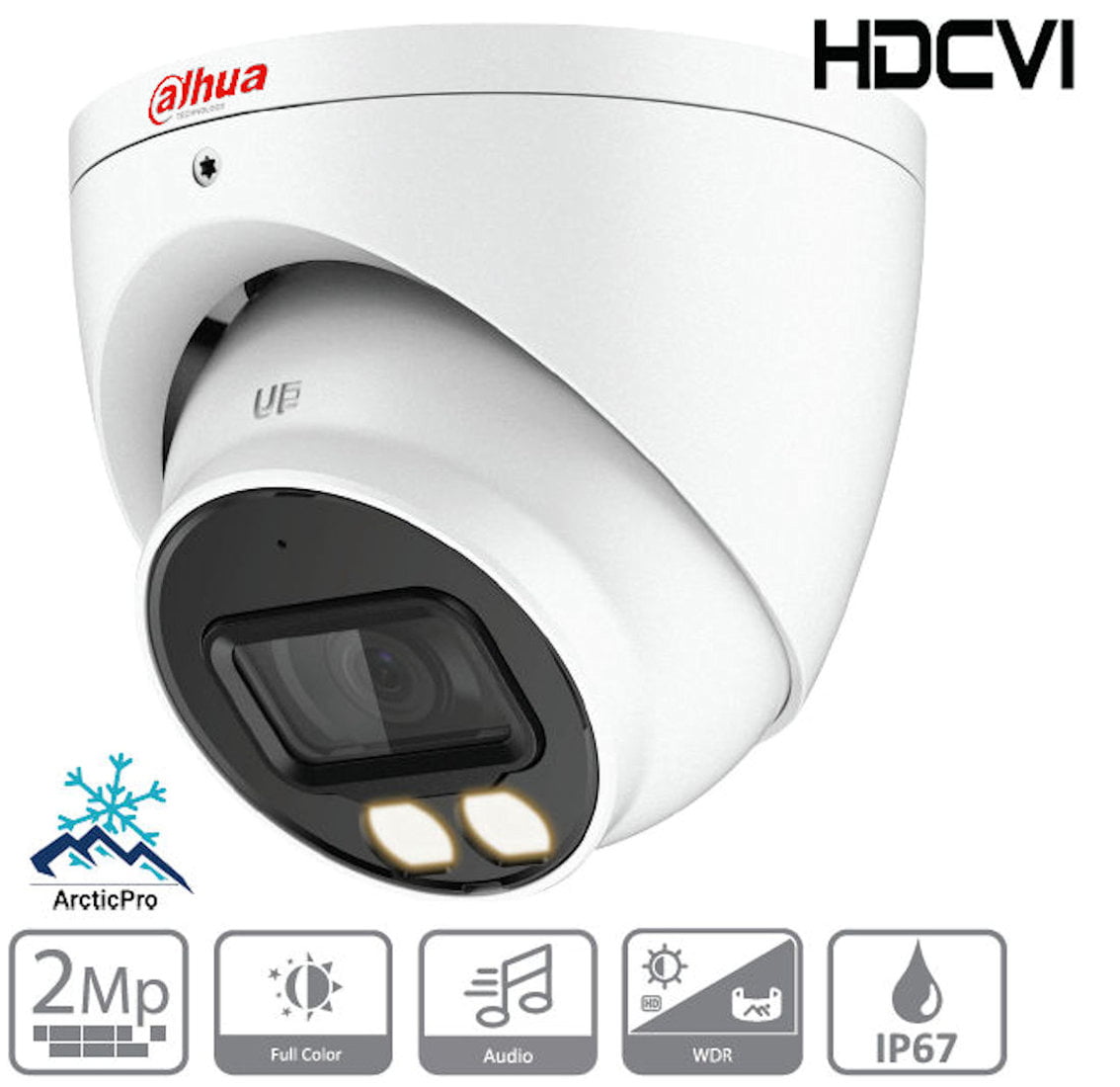 Dahua Technology A22CJN2 2MP Outdoor Night Color 2.0 HD-CVI Turret Camera