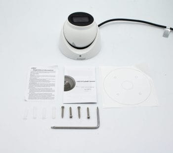 Dahua Technology A22CJN2 2MP Outdoor Night Color 2.0 HD-CVI Turret Camera Box Contents