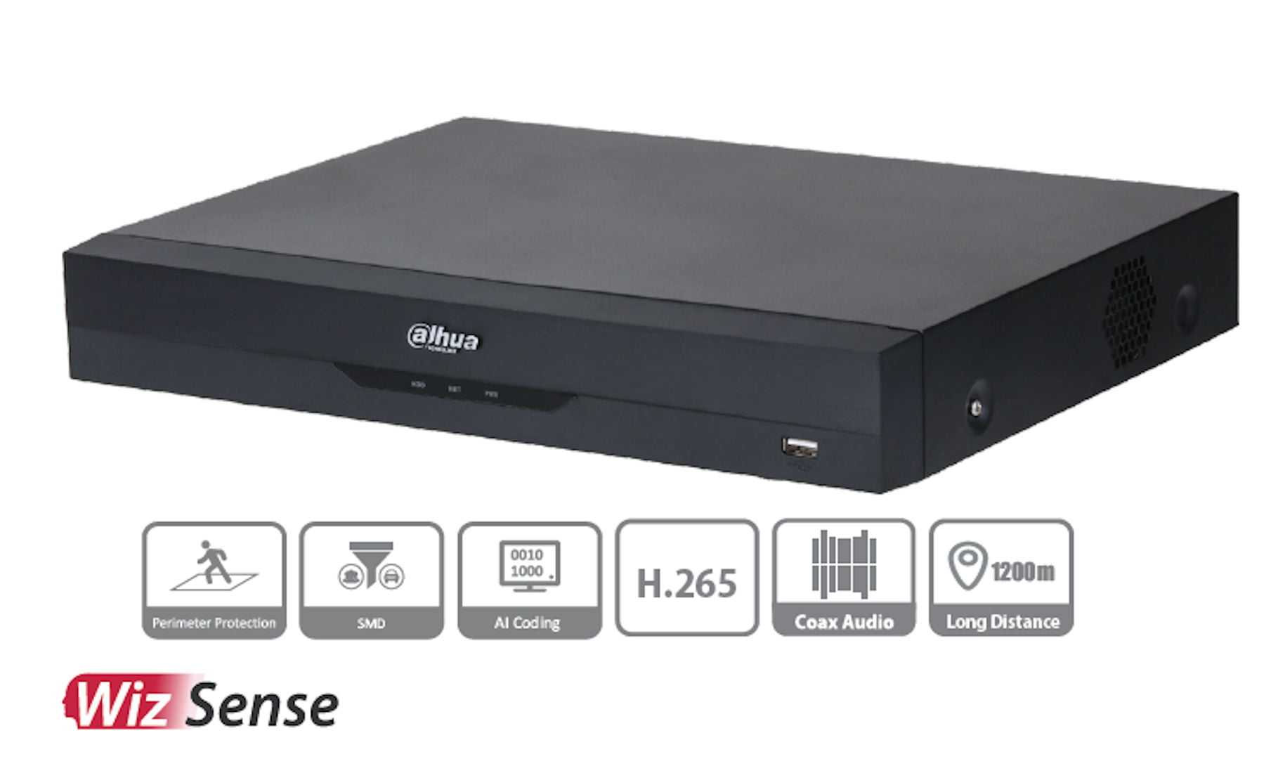 X51C1E Series 1080p PentaBrid HDCVI DVR Four-Channel Mini 1U Digital Video Recorder with Analytics Plus