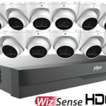 Upgrade your security with Dahua Technology C865E124A, a 16-channel 4K UHD Pentabrid HD-CVI system. Includes 12 A51BJ02 5MP cameras, AI analytics, and a X82B3A4 DVR with 4TB storage.