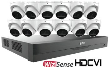 Upgrade your security with Dahua Technology C865E124A, a 16-channel 4K UHD Pentabrid HD-CVI system. Includes 12 A51BJ02 5MP cameras, AI analytics, and a X82B3A4 DVR with 4TB storage.