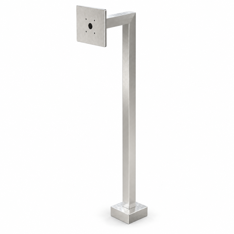 22PE1-DOOR-01-304 DoorBird pedestal alternate-angle view