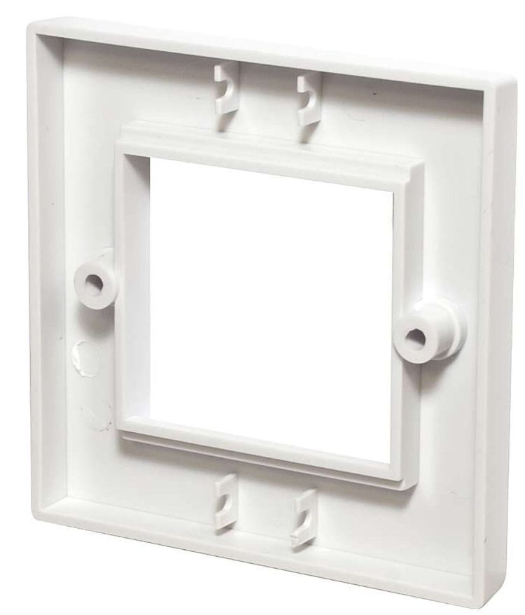 CN-KD-FP37 (10 Pack) Dual Gang Décor/GFCI Device Faceplate Standard Size Thermoses Device Mount—White