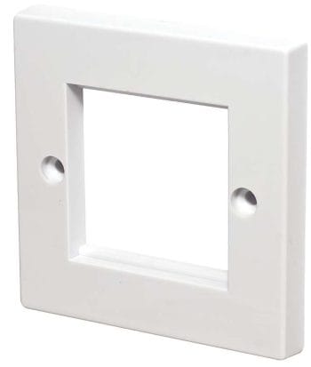 CN-KD-FP37 (10 Pack) Dual Gang Décor/GFCI Device Faceplate Standard Size Thermoses Device Mount—White