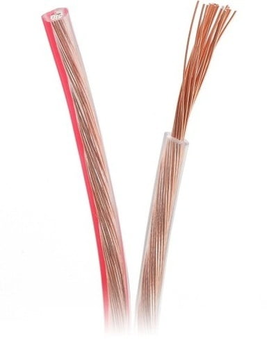 CB-A1225S 25 feet (7.62 m)0. High Performance 12 AWG Oxygen-Free Polarized Speaker Wire.