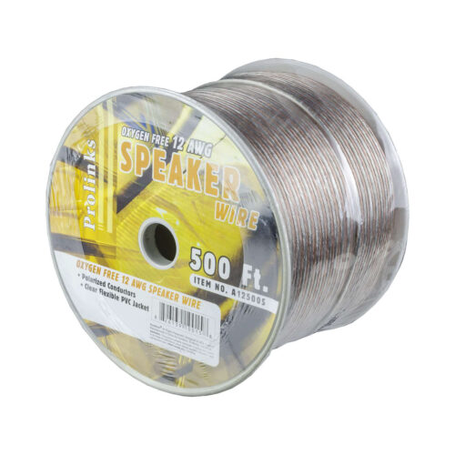 CB-A12500S 500 feet (152.4 m) High Performance 12 AWG Oxygen-Free Polarized Speaker Wire.