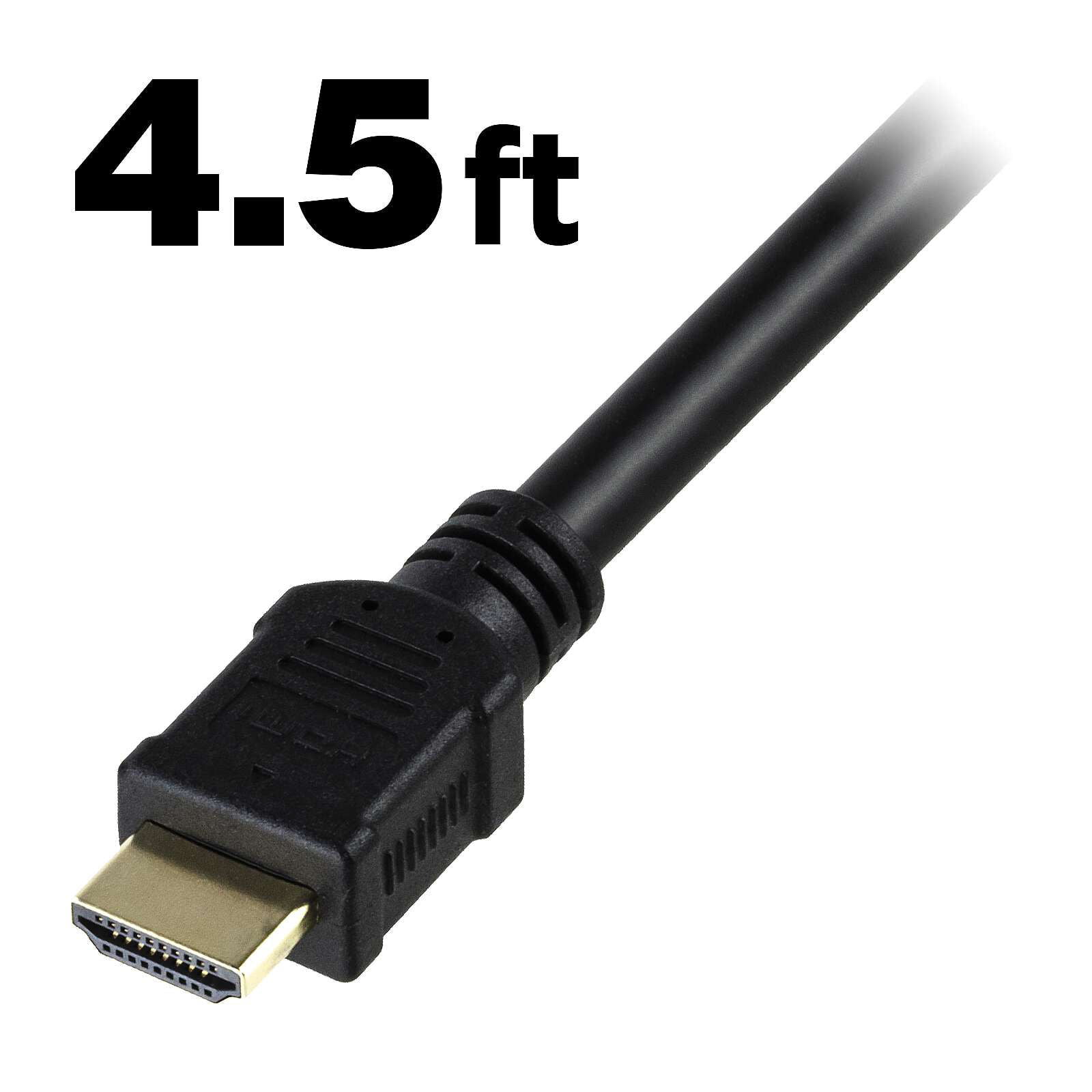 CB-HC20-A004-5-BK 4.5ft (1.37 m) HDMI 2.0 Cable, 3840×2160(4K)@60fps, 30 AWG, CL3 Rated-Support 4K 3D, Ethernet, and Audio Return Channel (ARC)