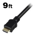 CB-HC20-A009-BK 9ft (2.74 m) HDMI 2.0 Cable, 3840×2160(4K)@60fps, 30 AWG, CL3 Rated-Support 4K 3D, Ethernet, and Audio Return Channel (ARC)