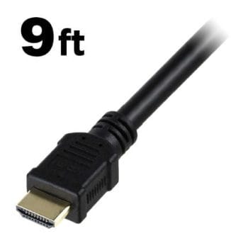 CB-HC20-A009-BK 9ft (2.74 m) HDMI 2.0 Cable, 3840×2160(4K)@60fps, 30 AWG, CL3 Rated-Support 4K 3D, Ethernet, and Audio Return Channel (ARC)