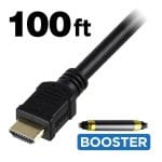 CB-HC20-A100B-BK HDMI to DVI-D 2.0 Cable 100ft (30.48 m) Ultra-HD High Speed 4K 3D HDTV 18Gbs with Audio and Ethernet