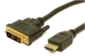 CB TNC950PBB1030 HDMI to DVI-D Cable—HDMI to DVI Adapter Converter Cable DVI-D Male, 1x HDMI Male – Black, 3 feet (0.91 meters)
