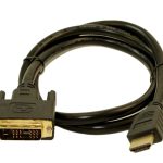 CB TNC950PBB1030 HDMI to DVI-D Cable—HDMI to DVI Adapter Converter Cable DVI-D Male, 1x HDMI Male – Black, 3 feet (0.91 meters)