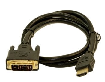 CB TNC950PBB1030 HDMI to DVI-D Cable—HDMI to DVI Adapter Converter Cable DVI-D Male, 1x HDMI Male – Black, 3 feet (0.91 meters)