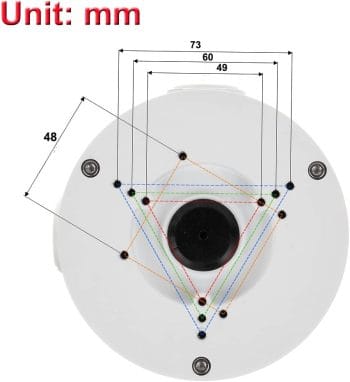 EYEMAX CJB-E130, Junction Box for series E camera support, white color