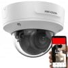 Hikvision AcuSense DS-2CD2743G2-IZS 4MP Outdoor Network Dome Camera with Night Vision and 2.8-12 mm Lens White Wires Remote View