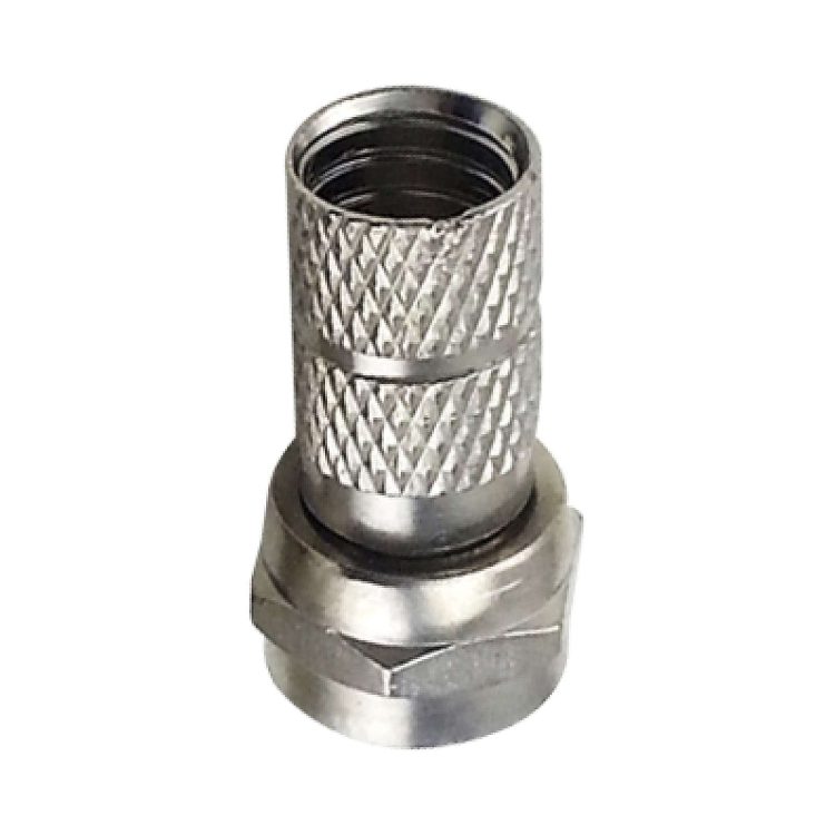 CN-FB1106Z RG59 Zinc Male F-connector – Twist-on type Bottom View