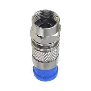 CN-FB1116 RG59 Zinc Plated Male F-connector – Compression type Top View