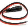 TR-PIGTAIL-F DC 2.1 × 5.5mm Female Power Plug Pigtail for CCTV Security Systems.